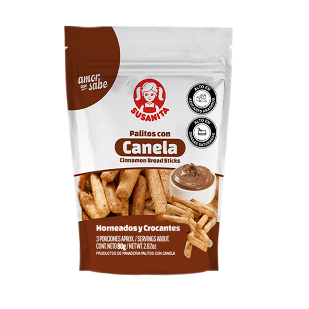 Palitos Horneados Susanita Con Canela 80Gr