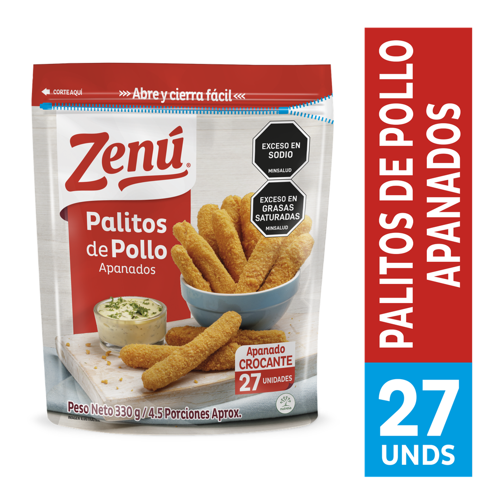 Palitos Pollo Zenú 330Gr