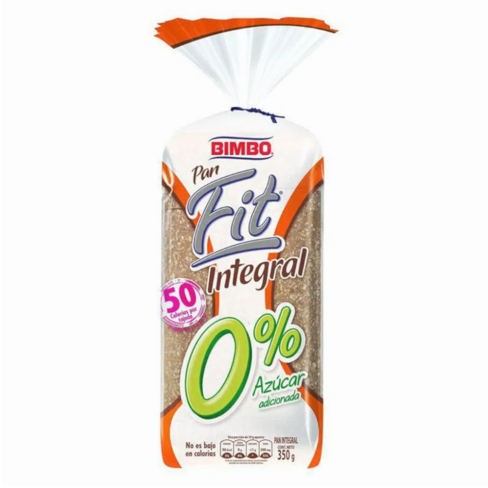 Pan Tajado Bimbo Fit Integral 0% 350Gr