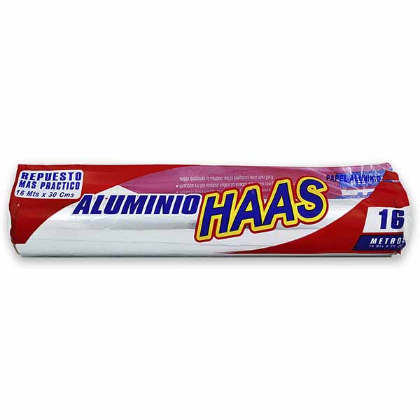 Papel Aluminio Haas 16M