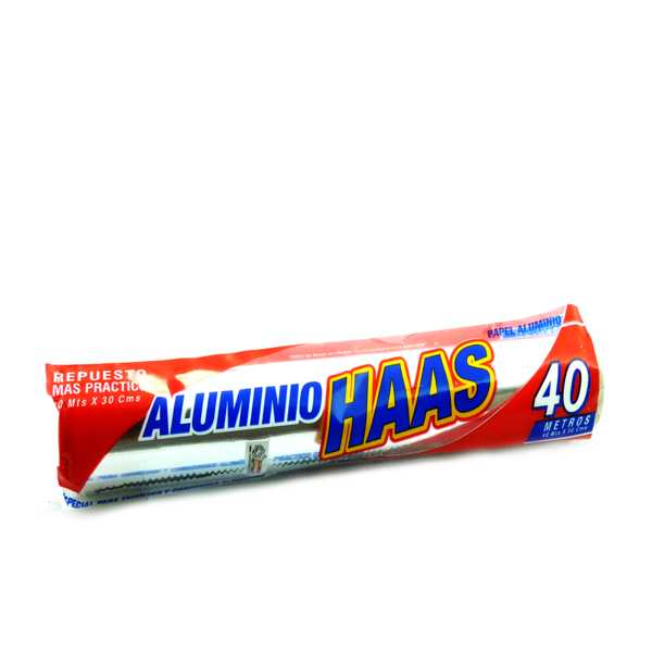 Papel Aluminio Haas 40M