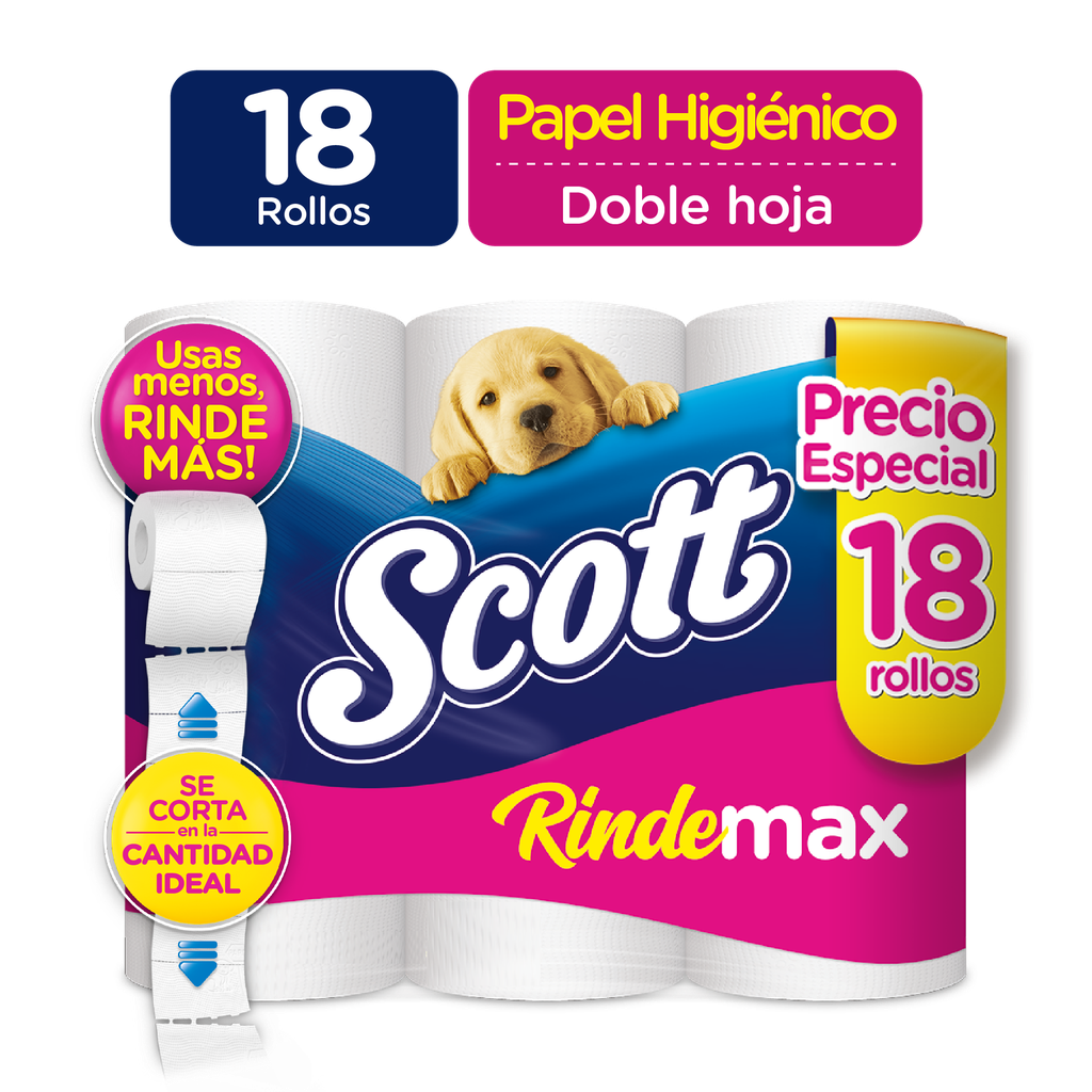 Papel Higiénico Scott Rindemax 18 Unidades