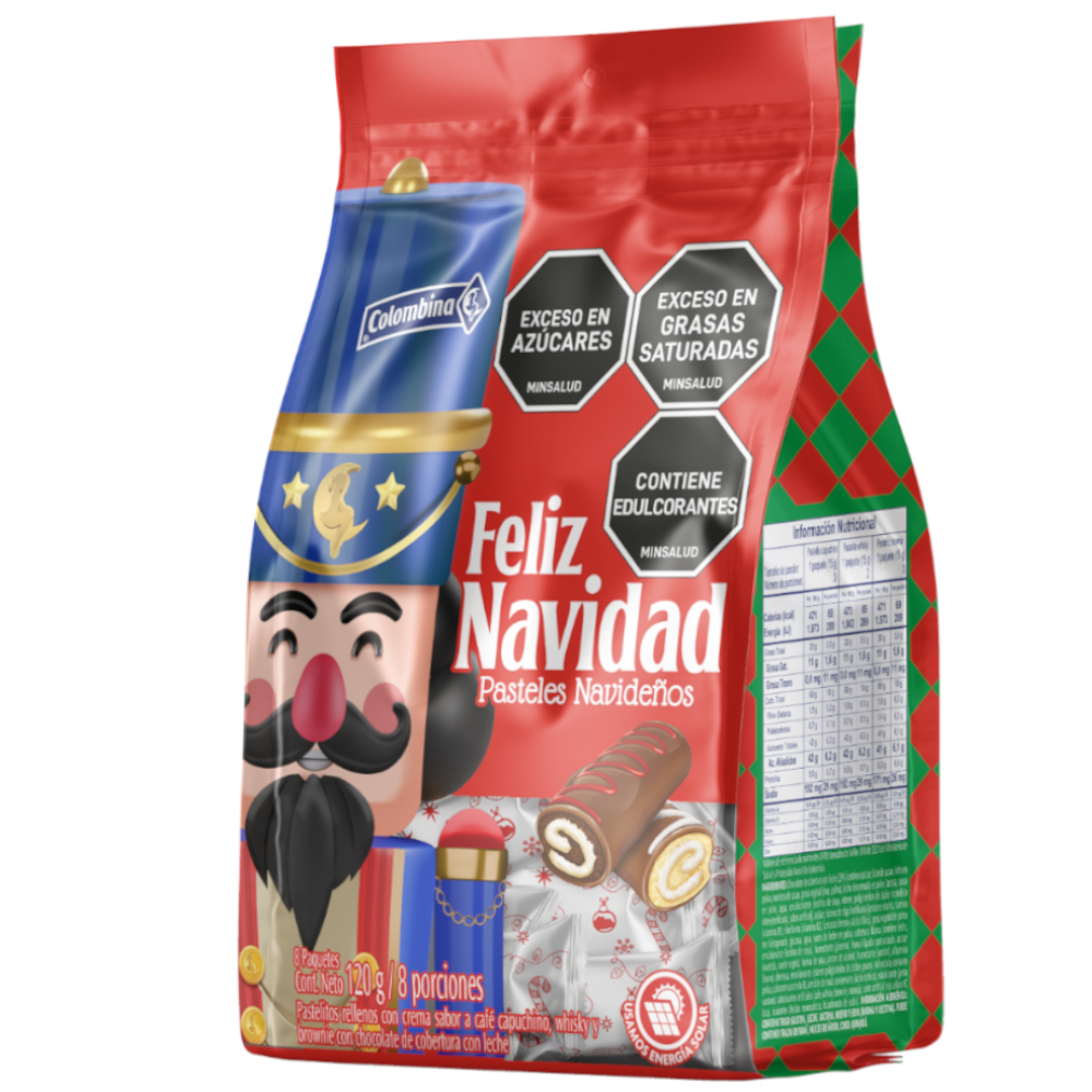 Pastelitos De Navidad Colombina 8 Unidades 120Gr