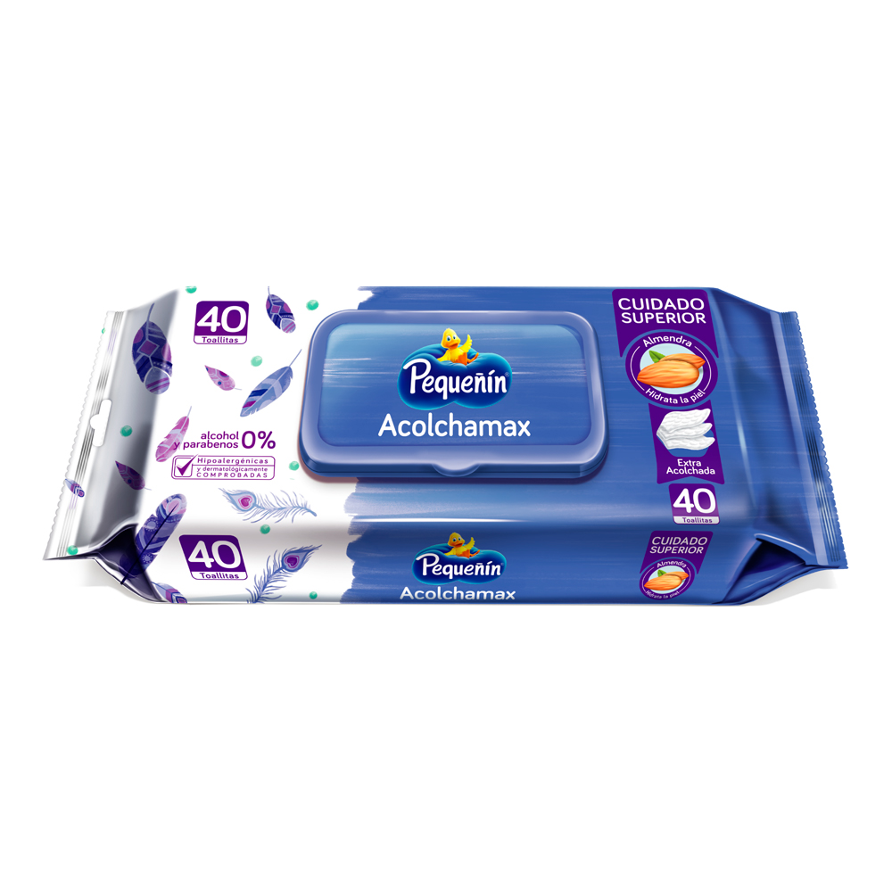 Pañitos Humedos Pequeñin Acolchaditas 40 Unidades