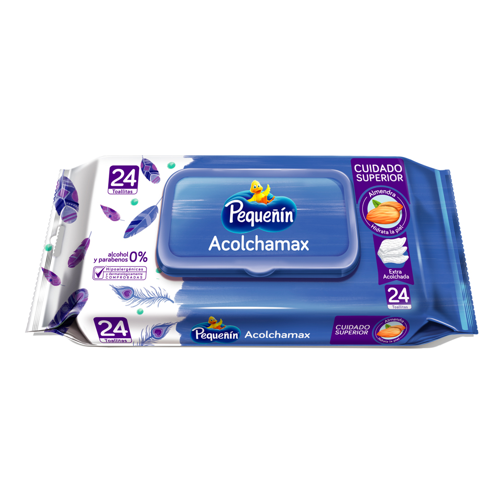 Pañitos Húmedos Pequeñin Acolchaditas 24 Unidades