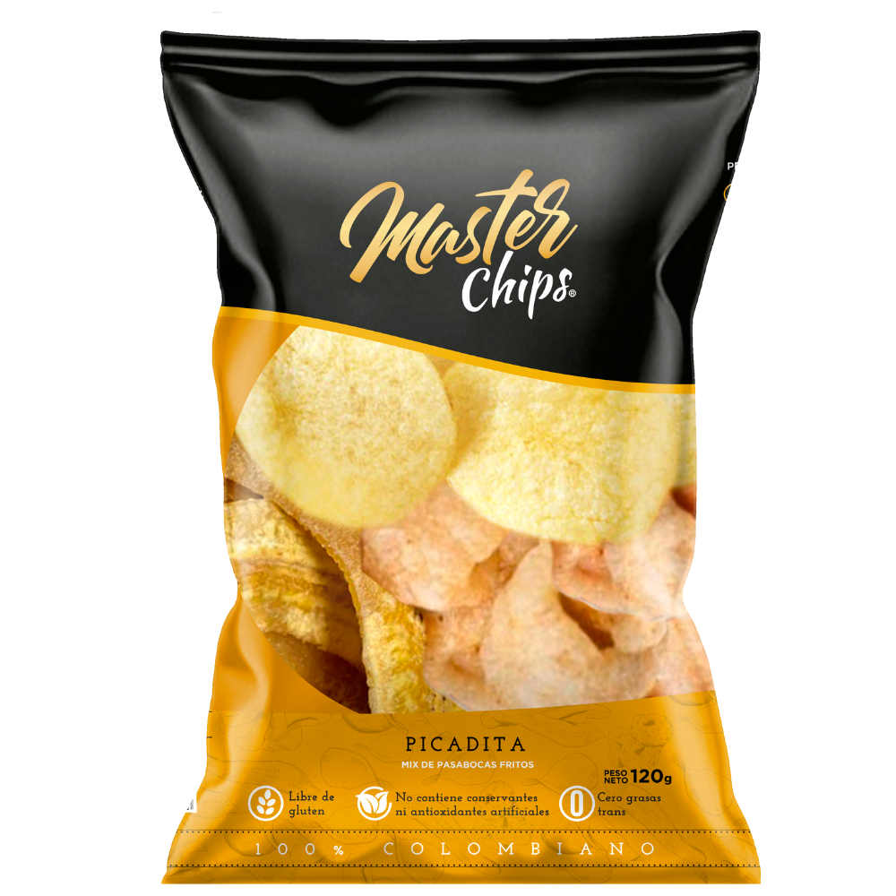 Picadita Master Chips Mix De Pasabocas Fritas 120Gr