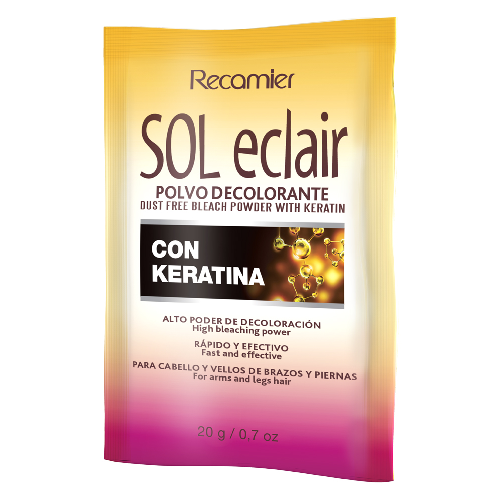 Polvo Decolorante Soleclair Keratina 20Gr