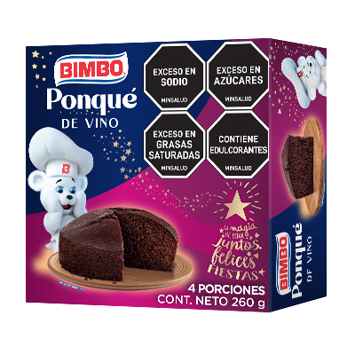 Ponqué Vino Bimbo 260Gr