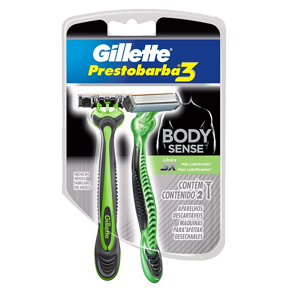Prestobarba Gillette 3 Body Sense 2 Unidades