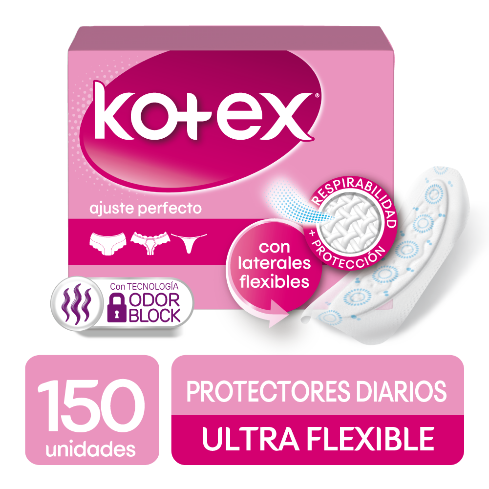 Protectores Kotex Ultra Flexibles 150 Unidades