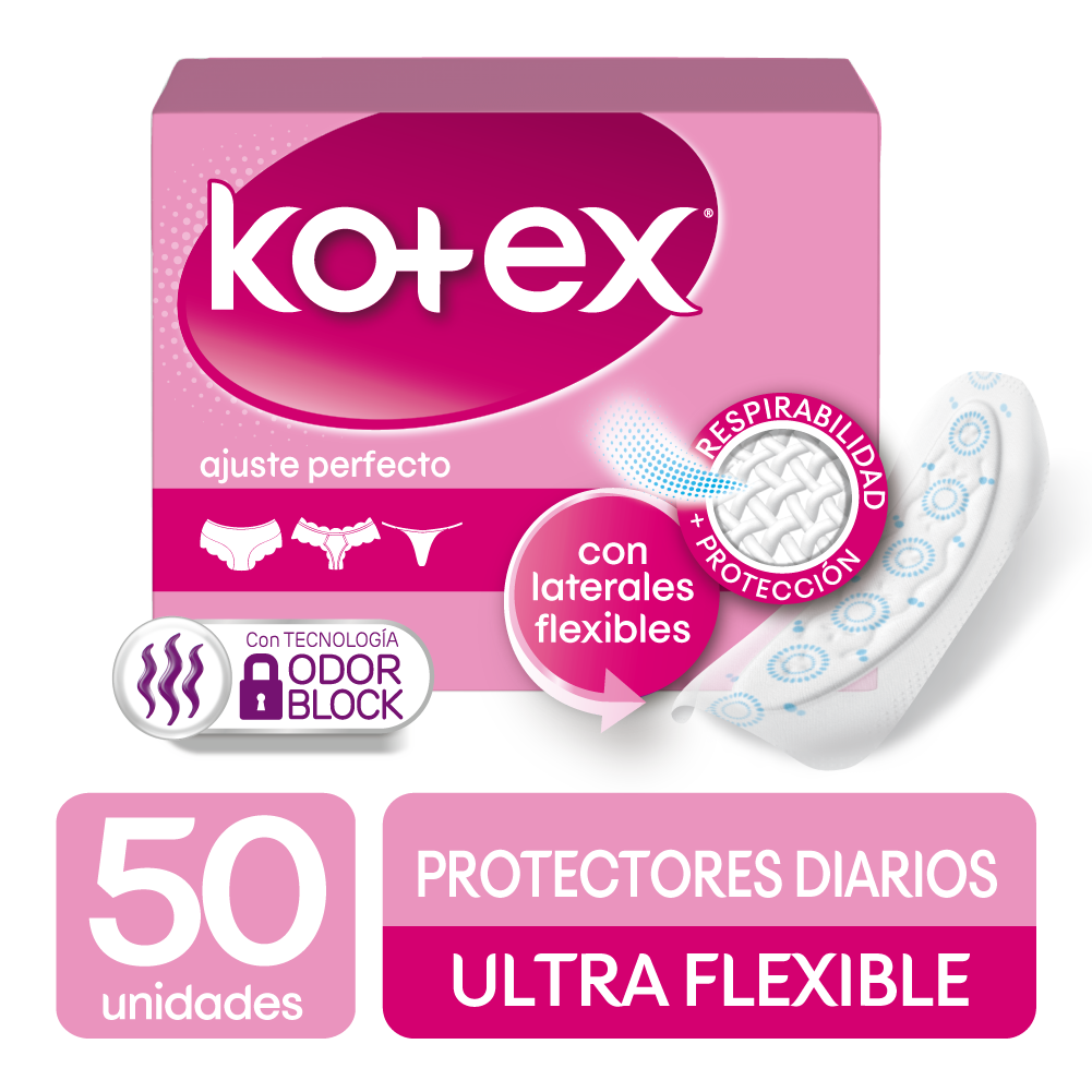 Protectores Kotex Ultraflex 50 Unidades
