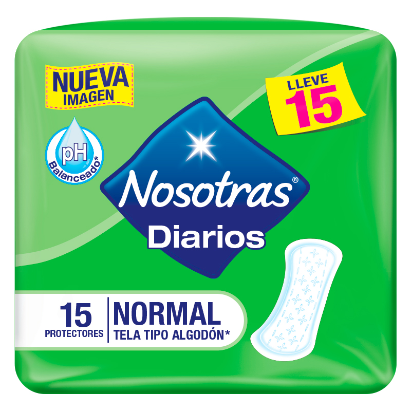 Protectores Nosotras Diarios Normal 15 Unidades