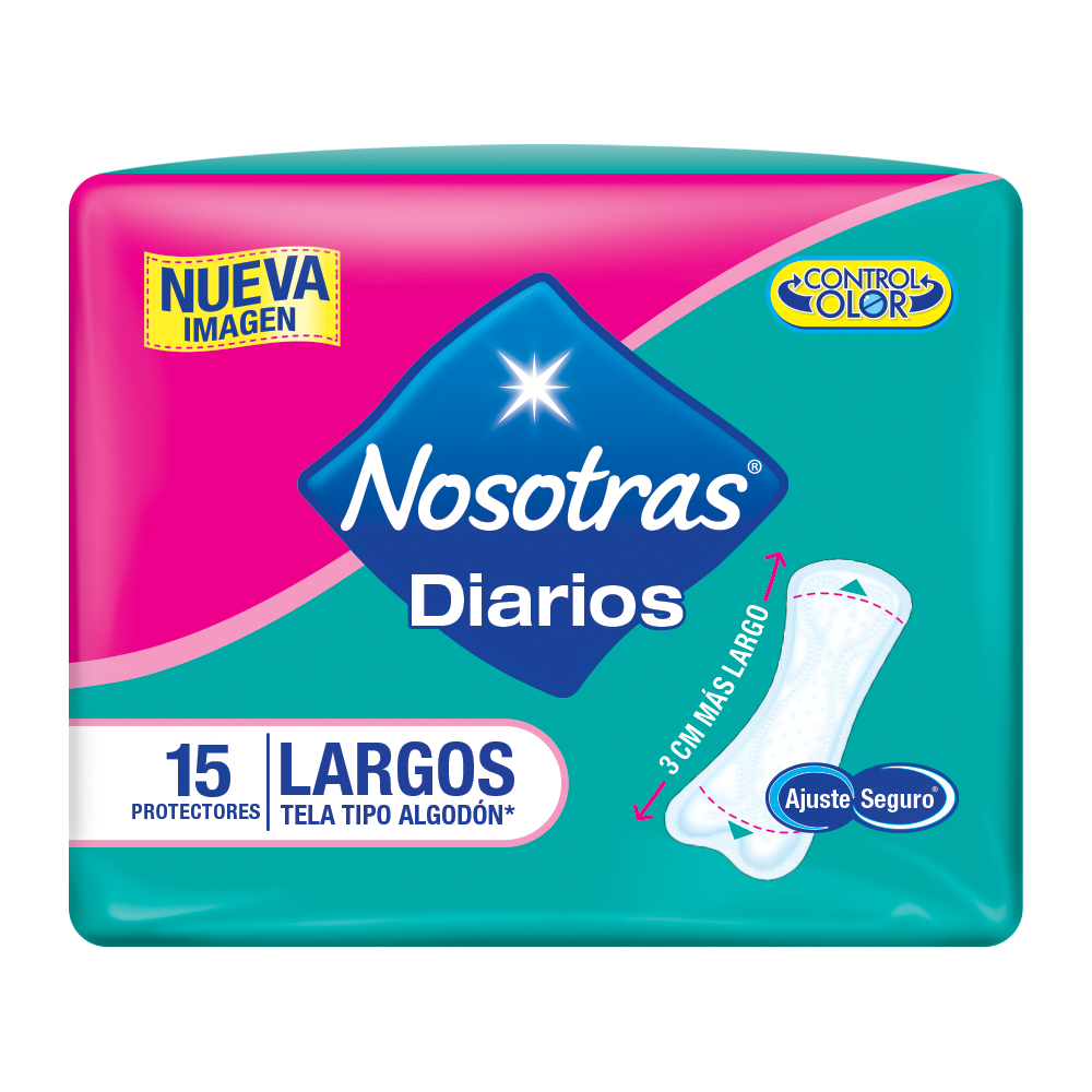 Protectores Nosotras Largos 15 Unidades