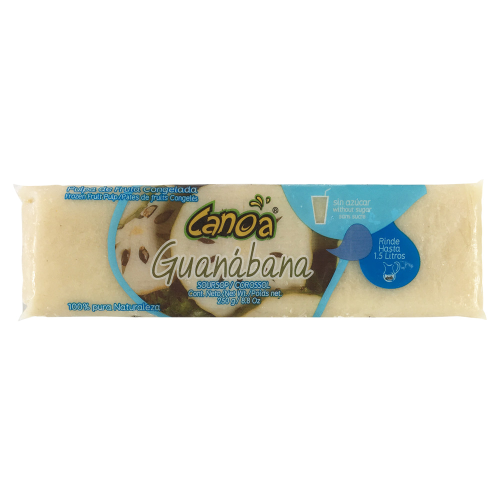 Pulpa Congelada Canoa Guanabana 250Gr