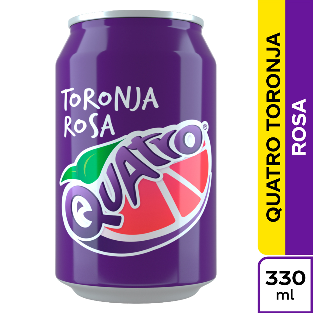 Quatro Toronja Rosa Lata 330Ml