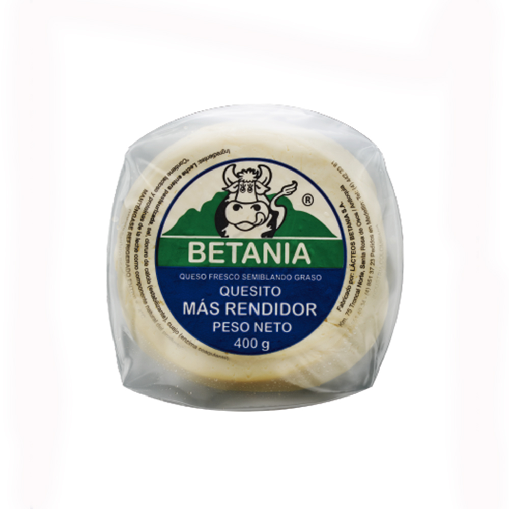 Quesito Redondo Lácteos Betania 400Gr