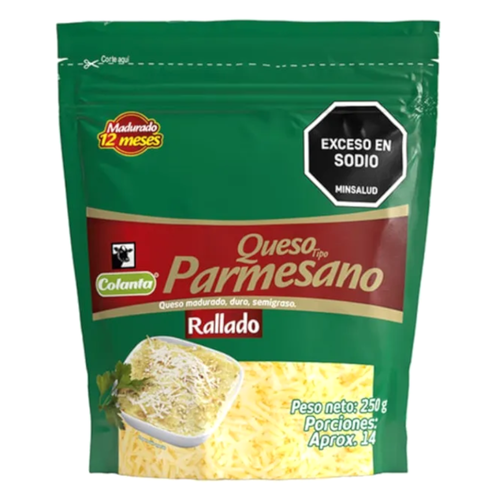 Queso Parmesano Colanta Rallado 250Gr