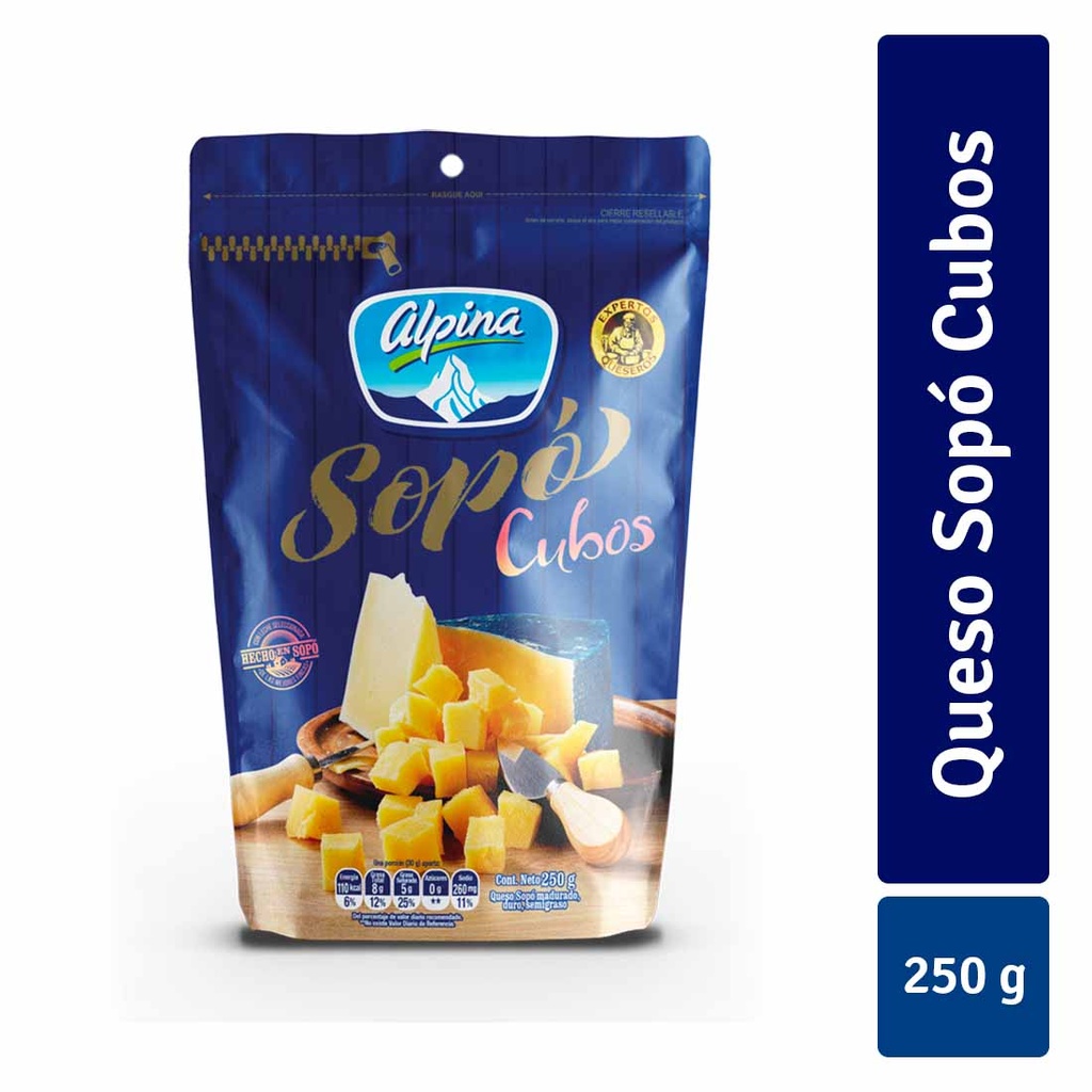 Queso Sopo Cubos Alpina 250Gr
