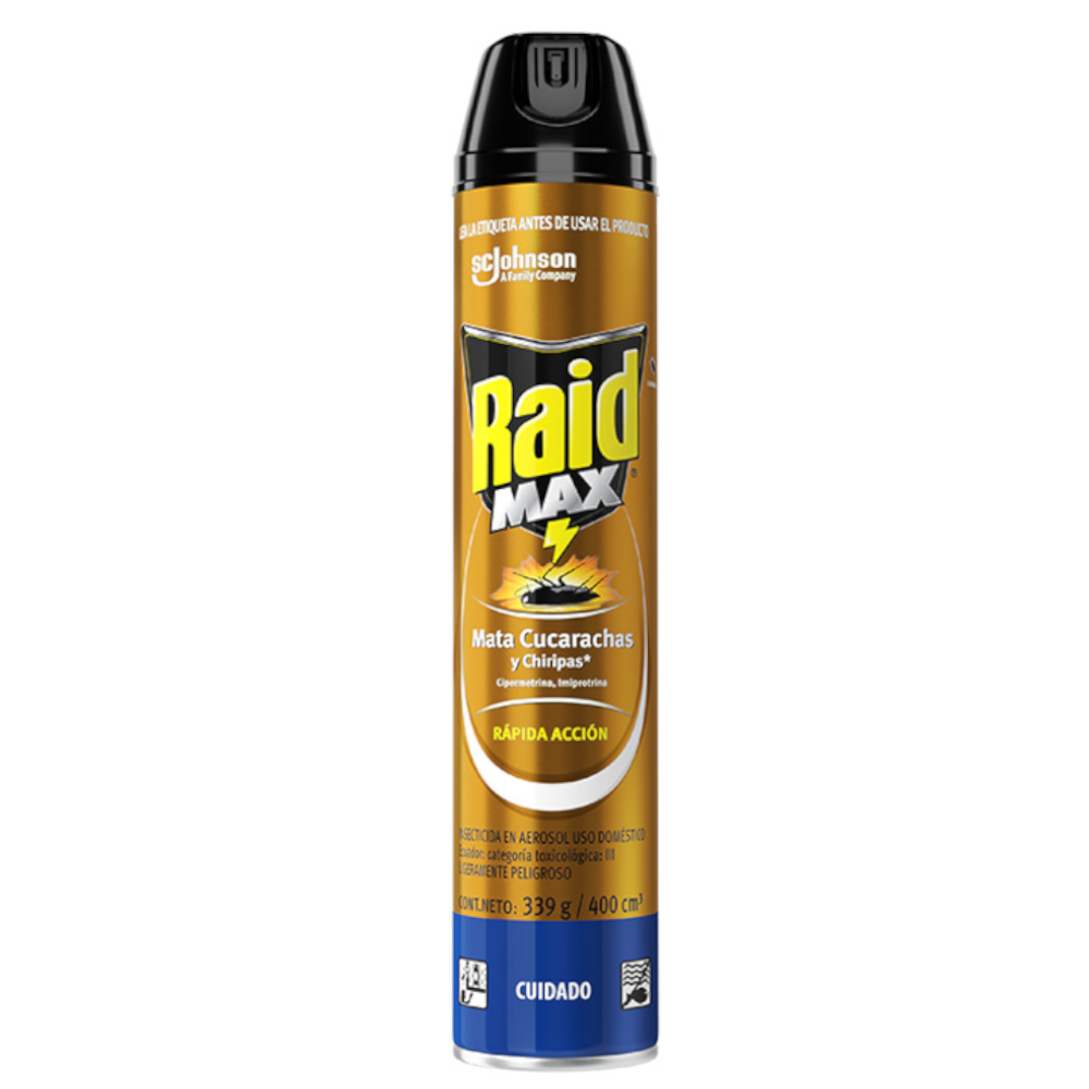 Raid Max Cucarachas Y Chiripas 339Gr