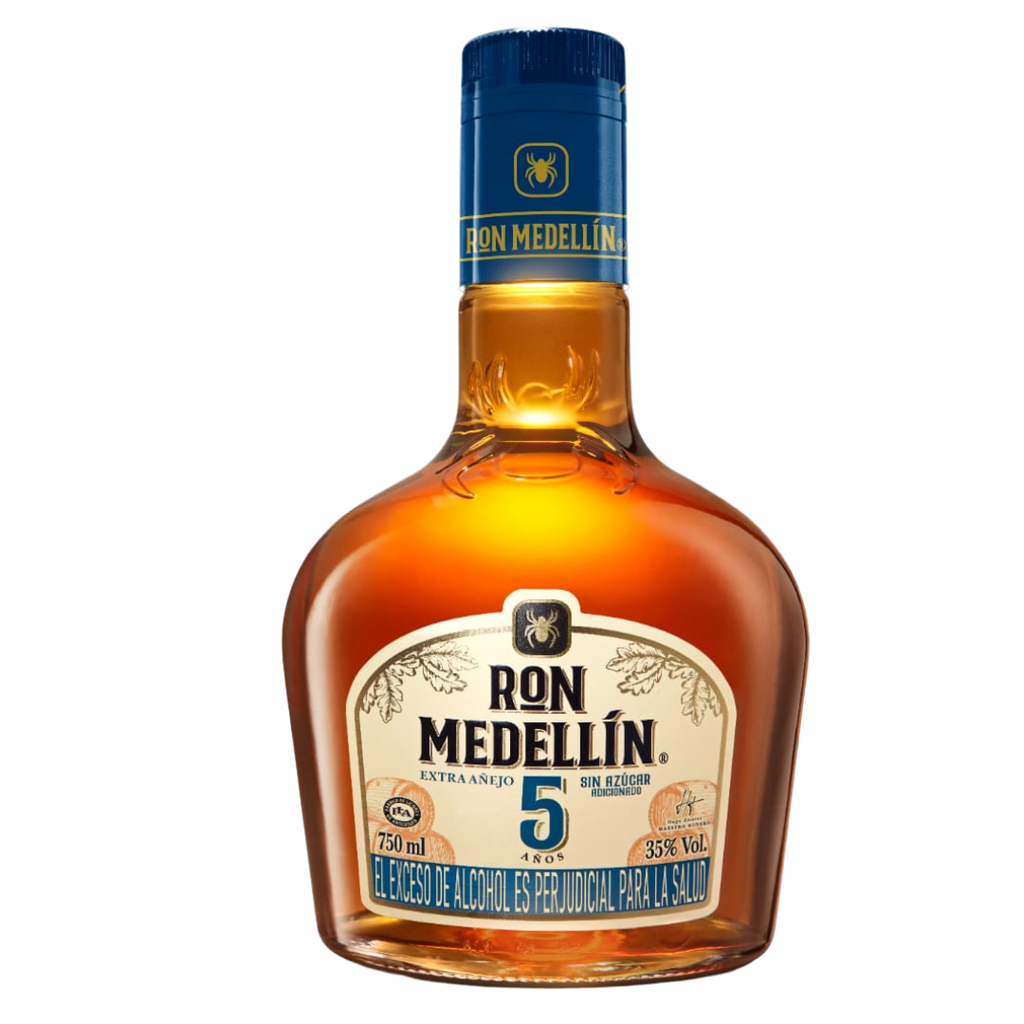 Ron Medellín 5 Años Extra Añejo Sin Azúcar 750Ml