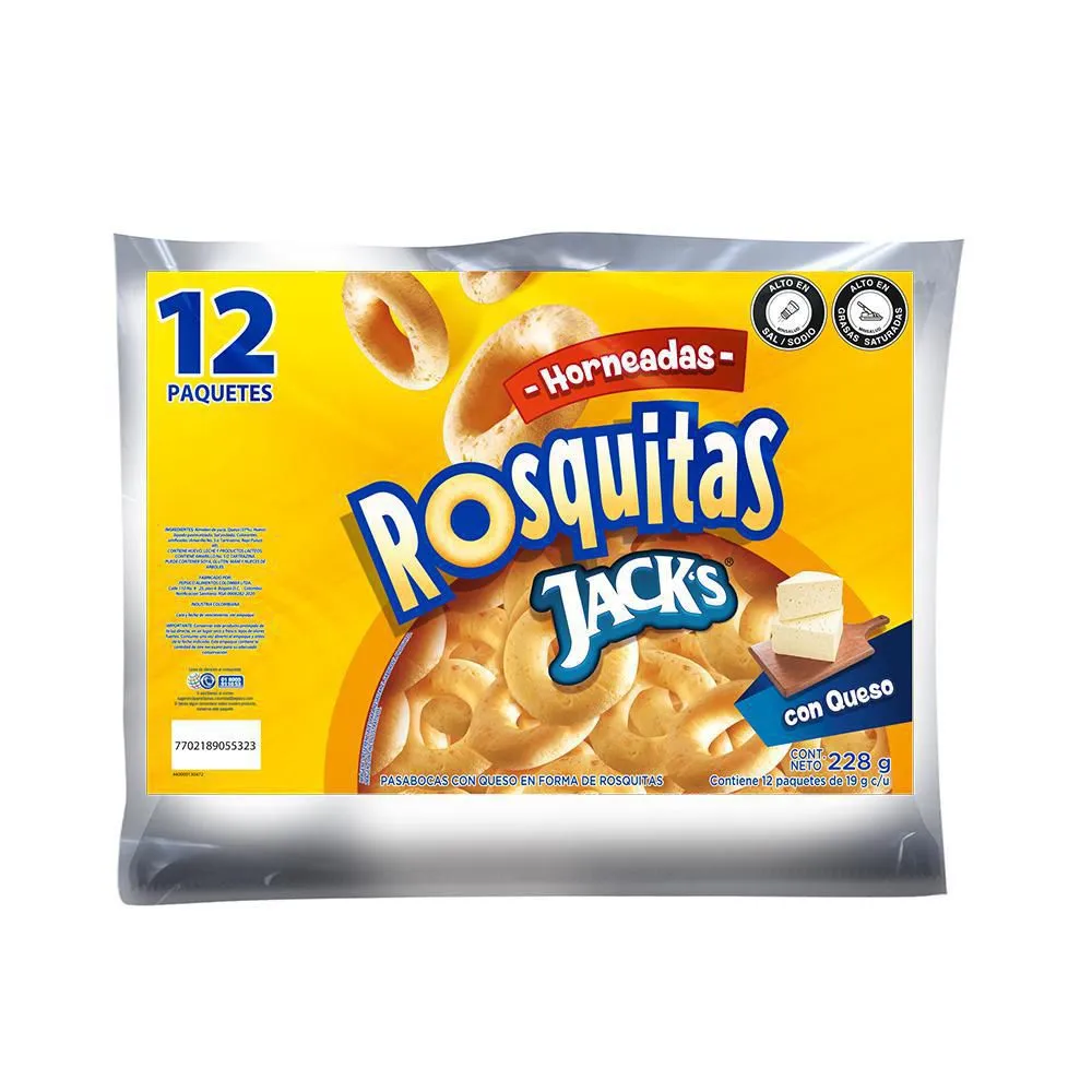 Rosquitas Cronch Queso Natural 228Gr