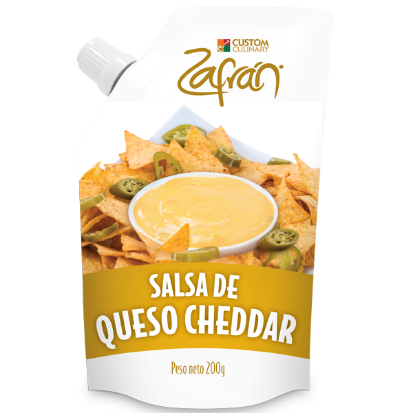 Salsa Zafrán Queso Cheddar 200Gr