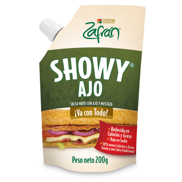 Salsa Zafrán Showy Ajo 200Gr