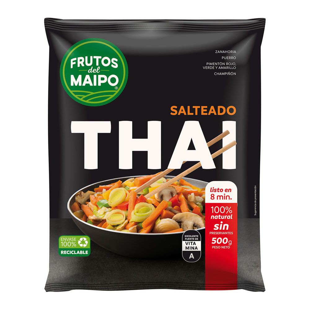 Salteado Thai Congelado Frutos Maipo 500Gr