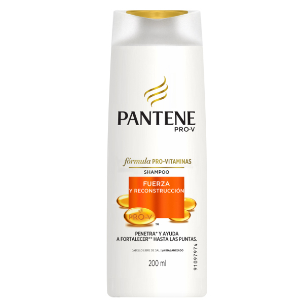 Shampoo Pantene Fuerza y Reconstruccion 200Ml