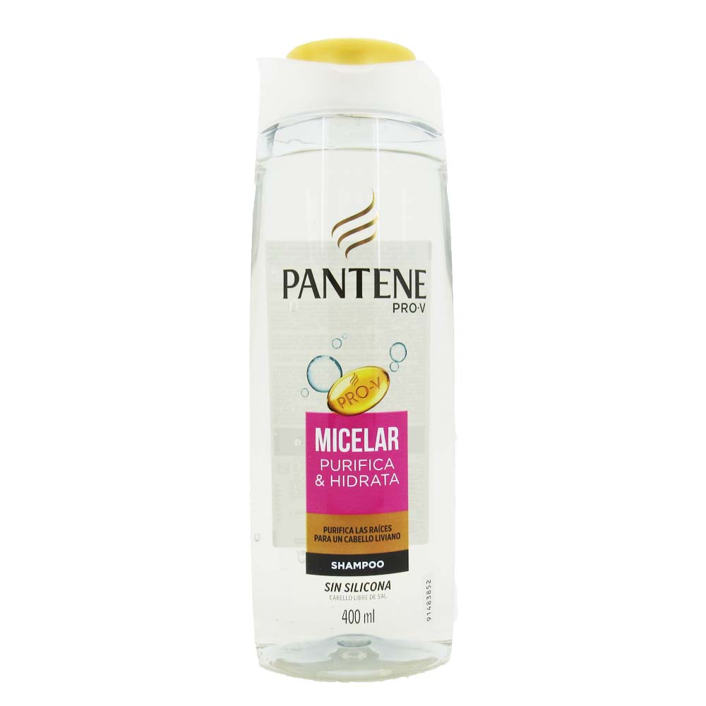 Shampoo Pantene Micelar Purifica & Hidrata 400Ml