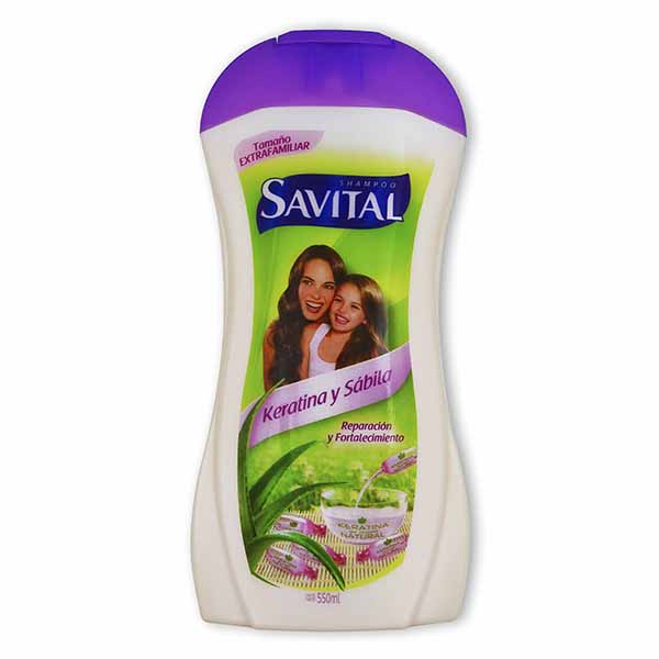 Shampoo Savital Keratina Sábila 550Ml