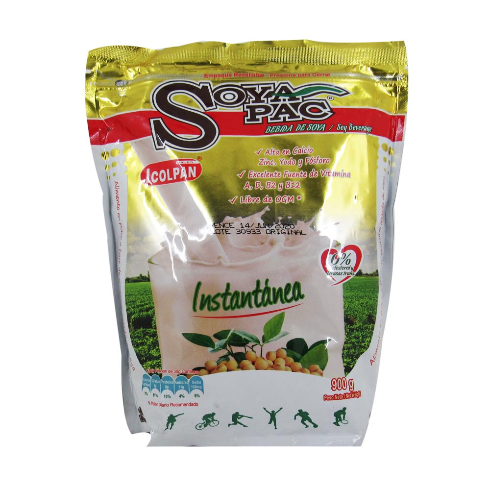 Soya Pac Instantanea Icolpan 900Gr