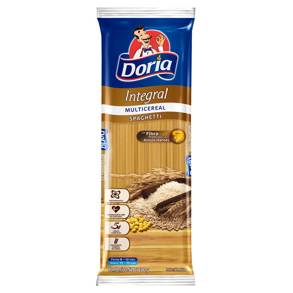 Spaghetti Doria Integral Multicereal 500Gr