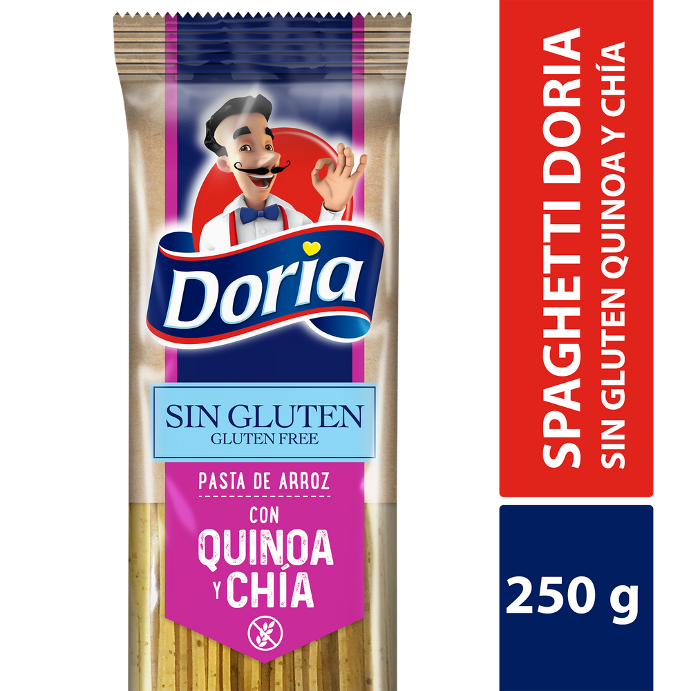 Spaghetti Doria Sin Gluten Quinoa Chia 250Gr