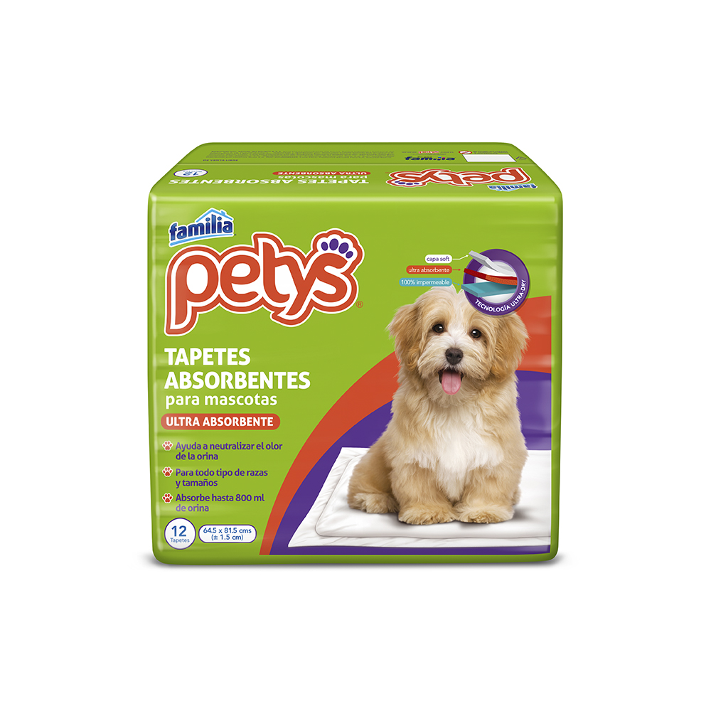 Tapete Absorbente Petys 12 Unidades