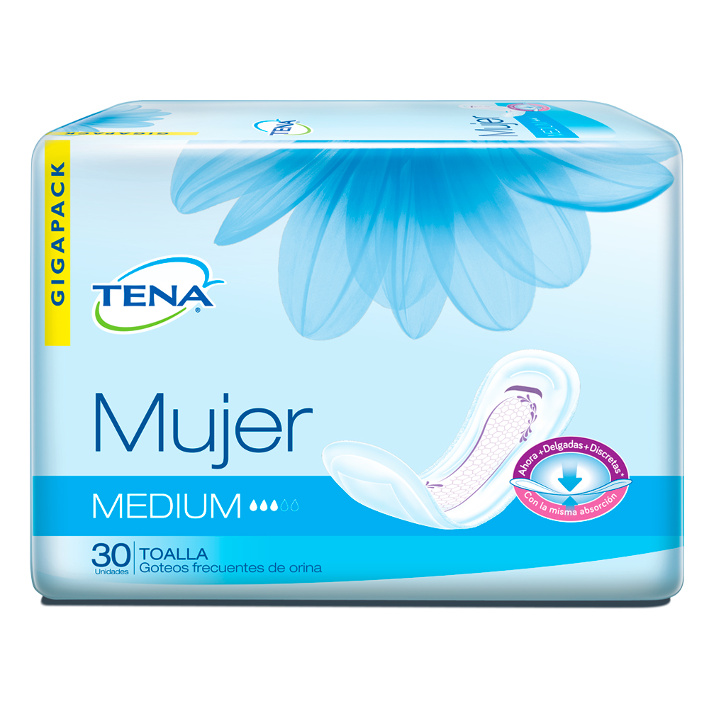 Tena Mujer Medium Gigapack 30 Unidades