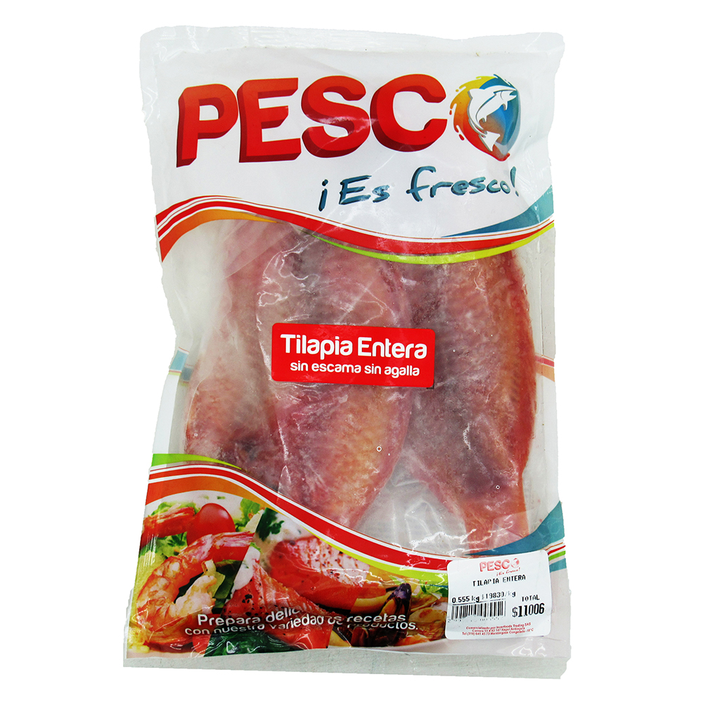Tilapia Entera Pesco (1 bolsa - 700Gr Aprox)