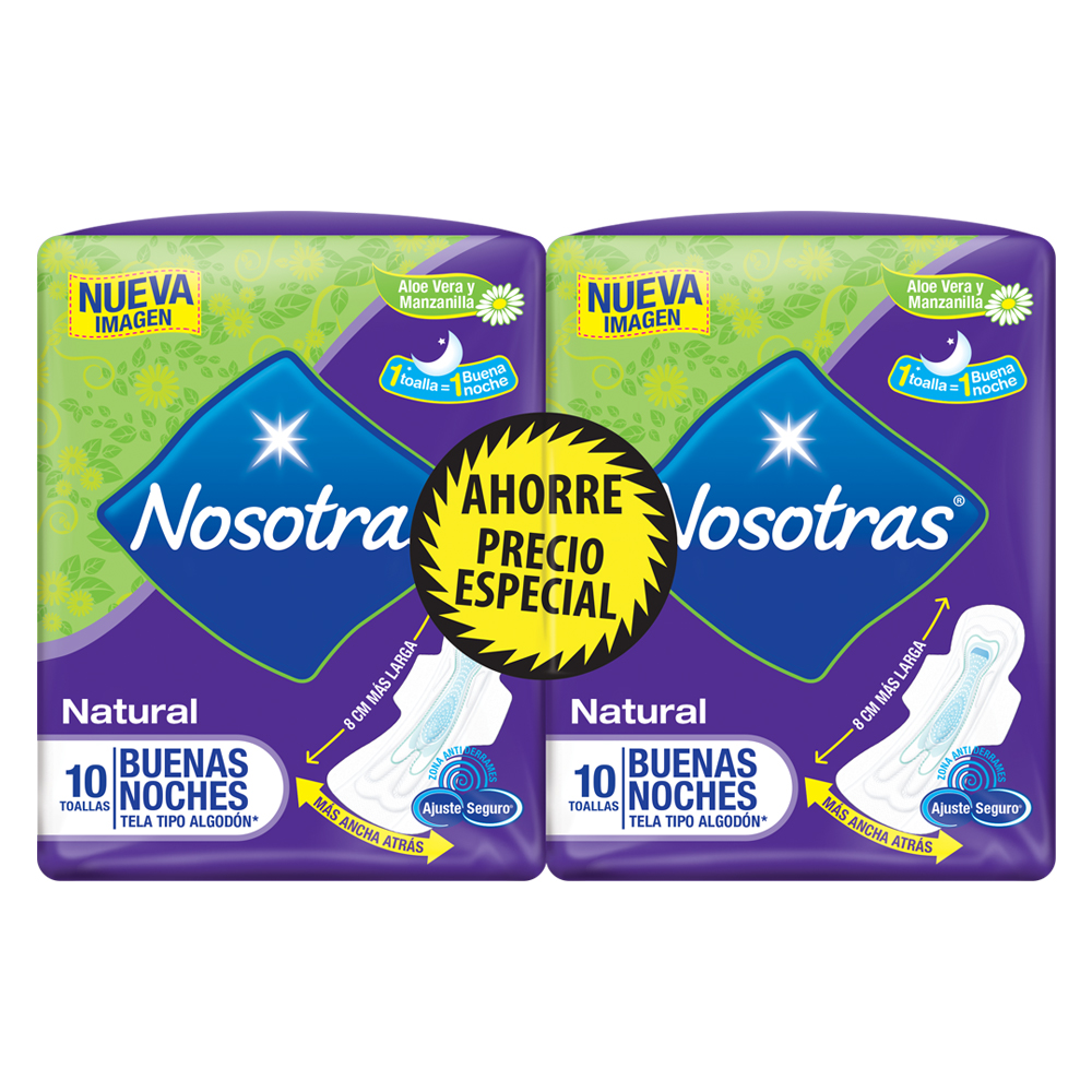 Toallas Higiénicas Nosotras Buenas Noches Precio Especial