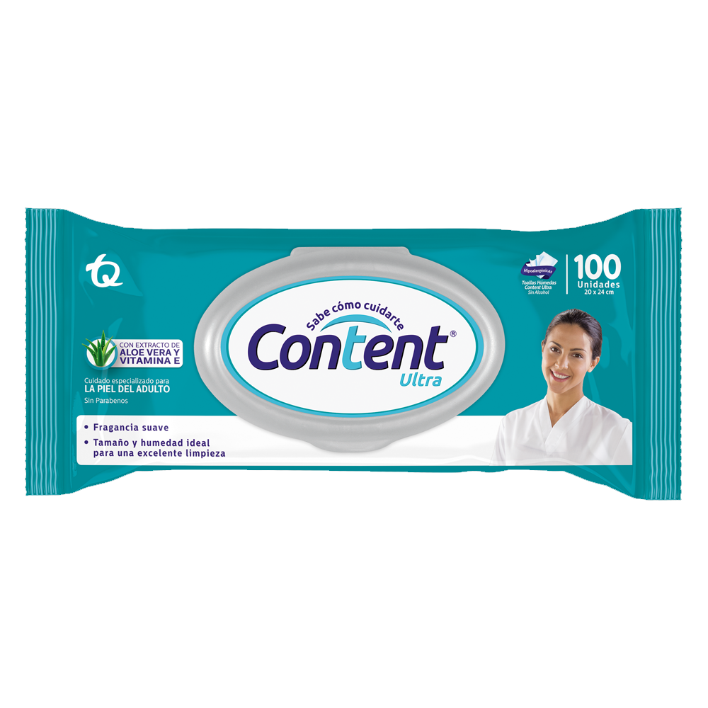 Toallas Húmedas Content Ultra 100 Unidades