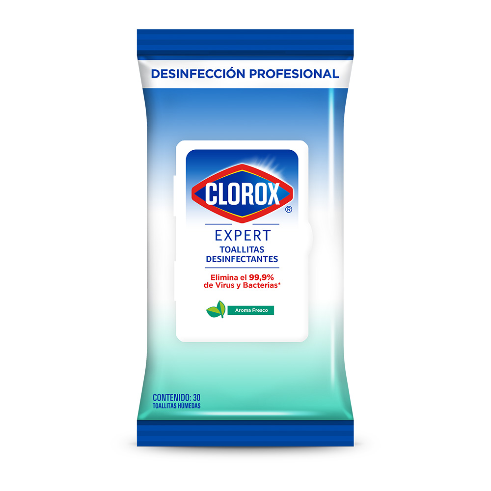 Toallitas Desinfectantes Clorox Expert Repuesto 30 Unidades
