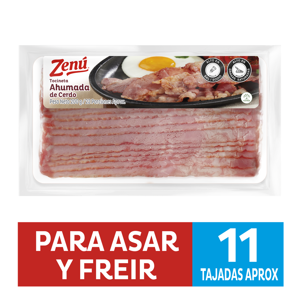 Tocineta Ahumada Zenú 200Gr