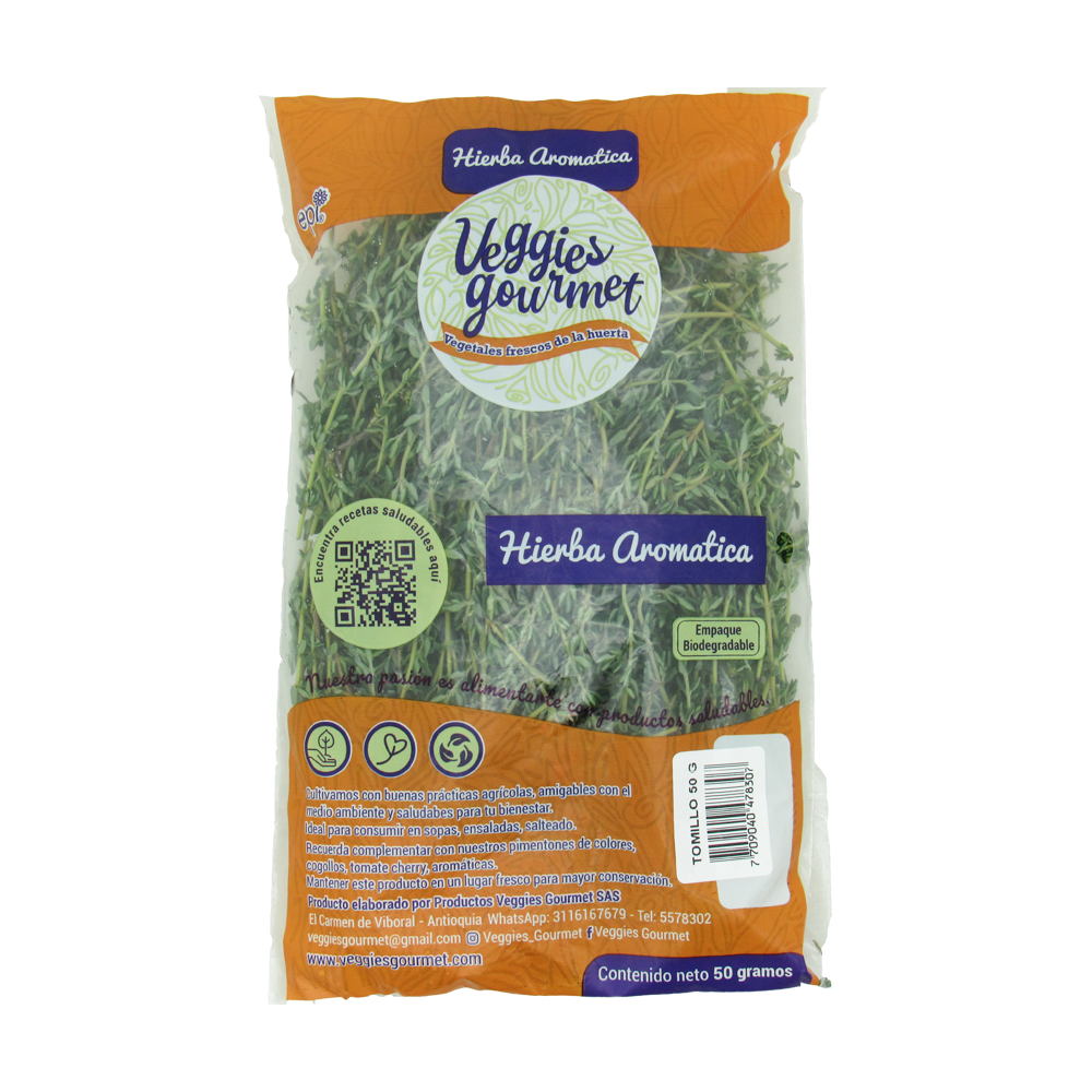 Tomillo Veggies Gourmet Bolsa 50Gr