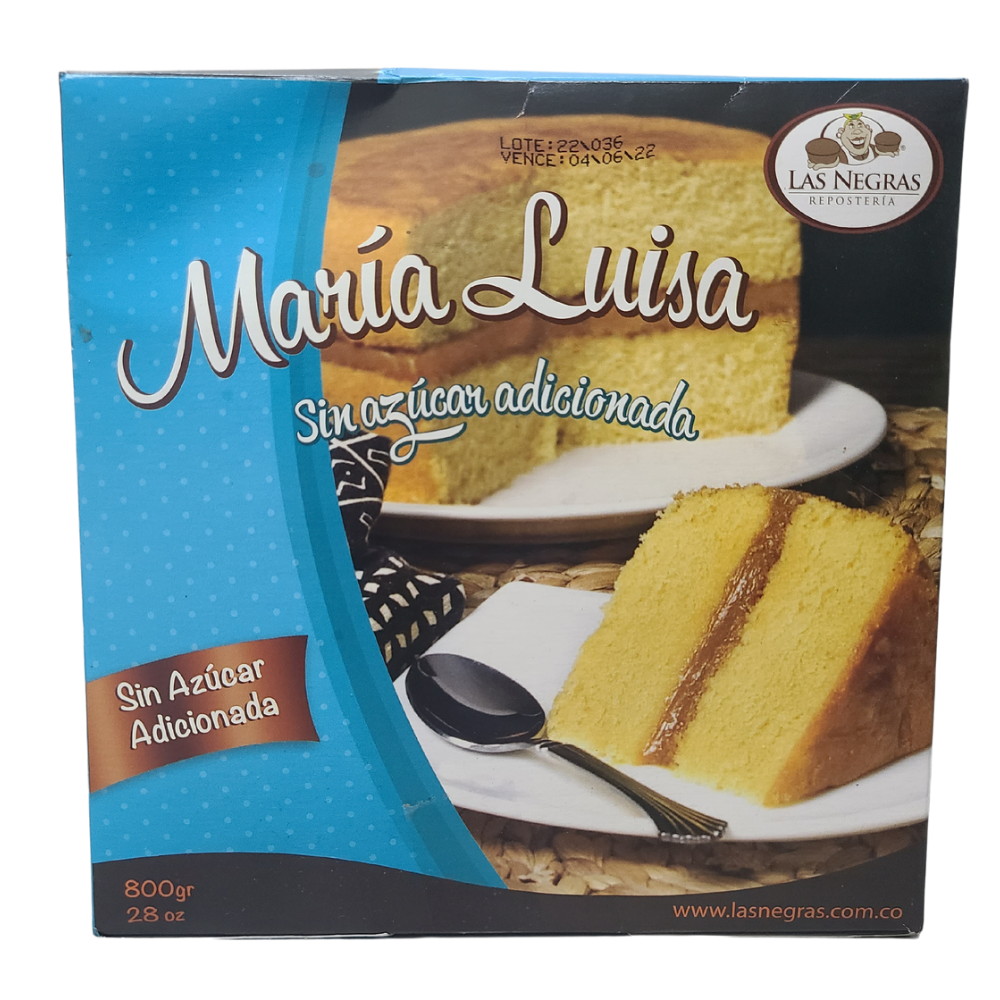 Torta Maria Luisa Las Negras Sin Azúcar Adicionada  800Gr