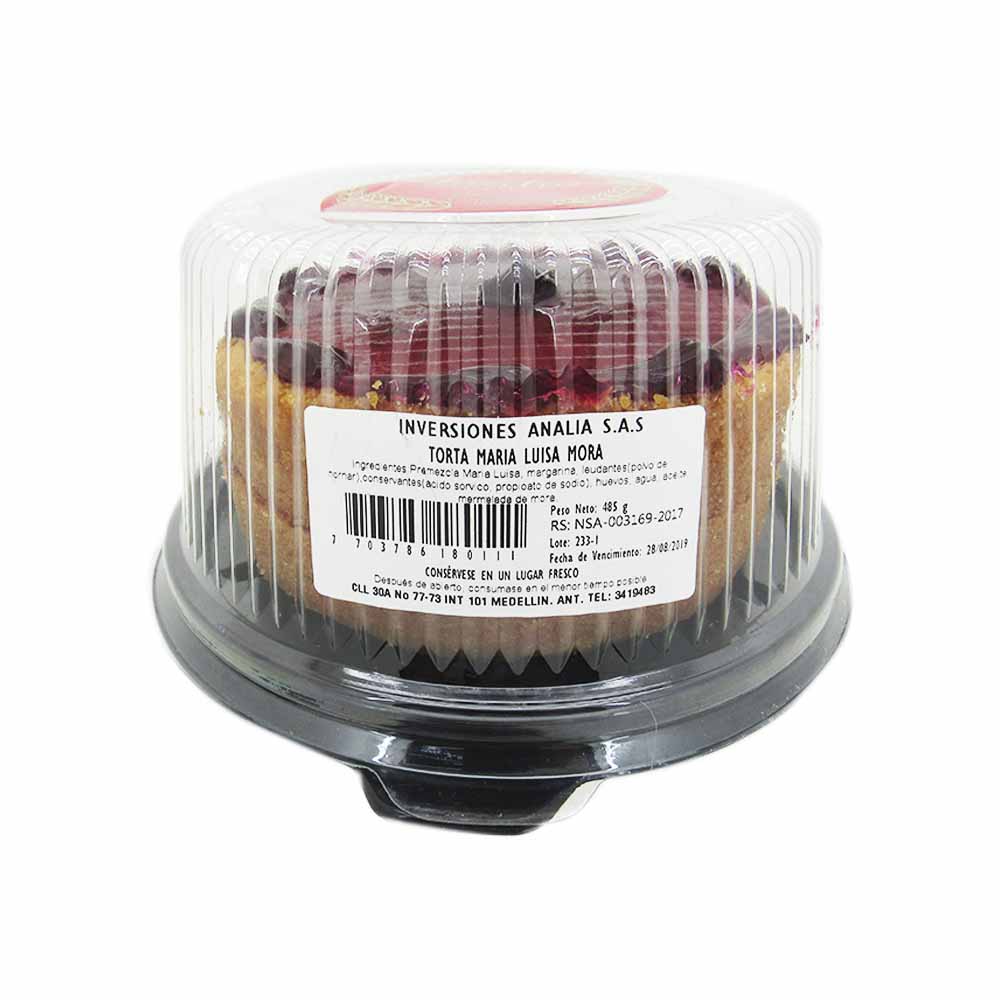 Torta Maria Luisa Mora Analia 485Gr