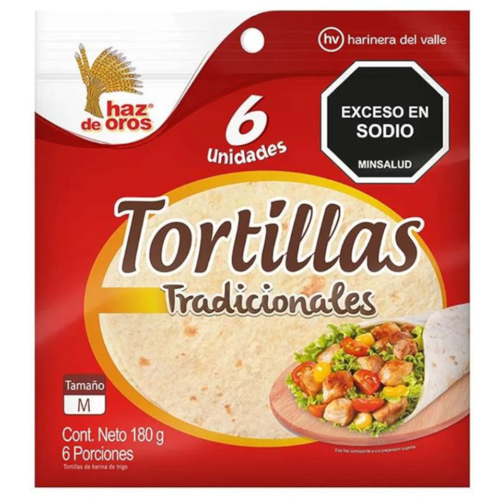 Tortillas Tradicionales Haz De Oros 6 Unidades 180Gr