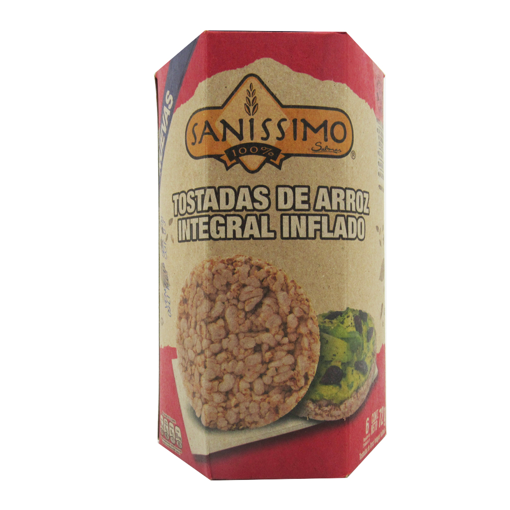 Tostadas Arroz Integral Sanissimo 72Gr