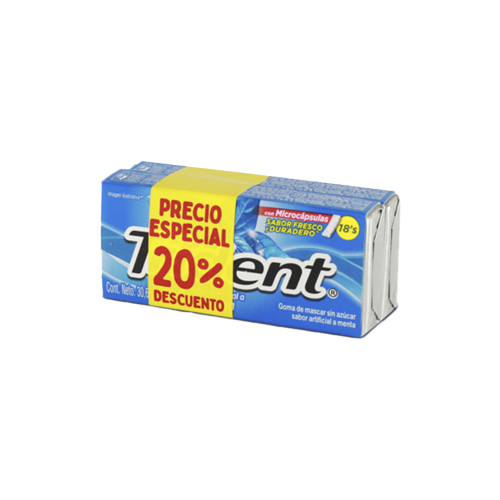 Trident Menta 2 Unidades 30.6Gr Cada Uno Precio Especial