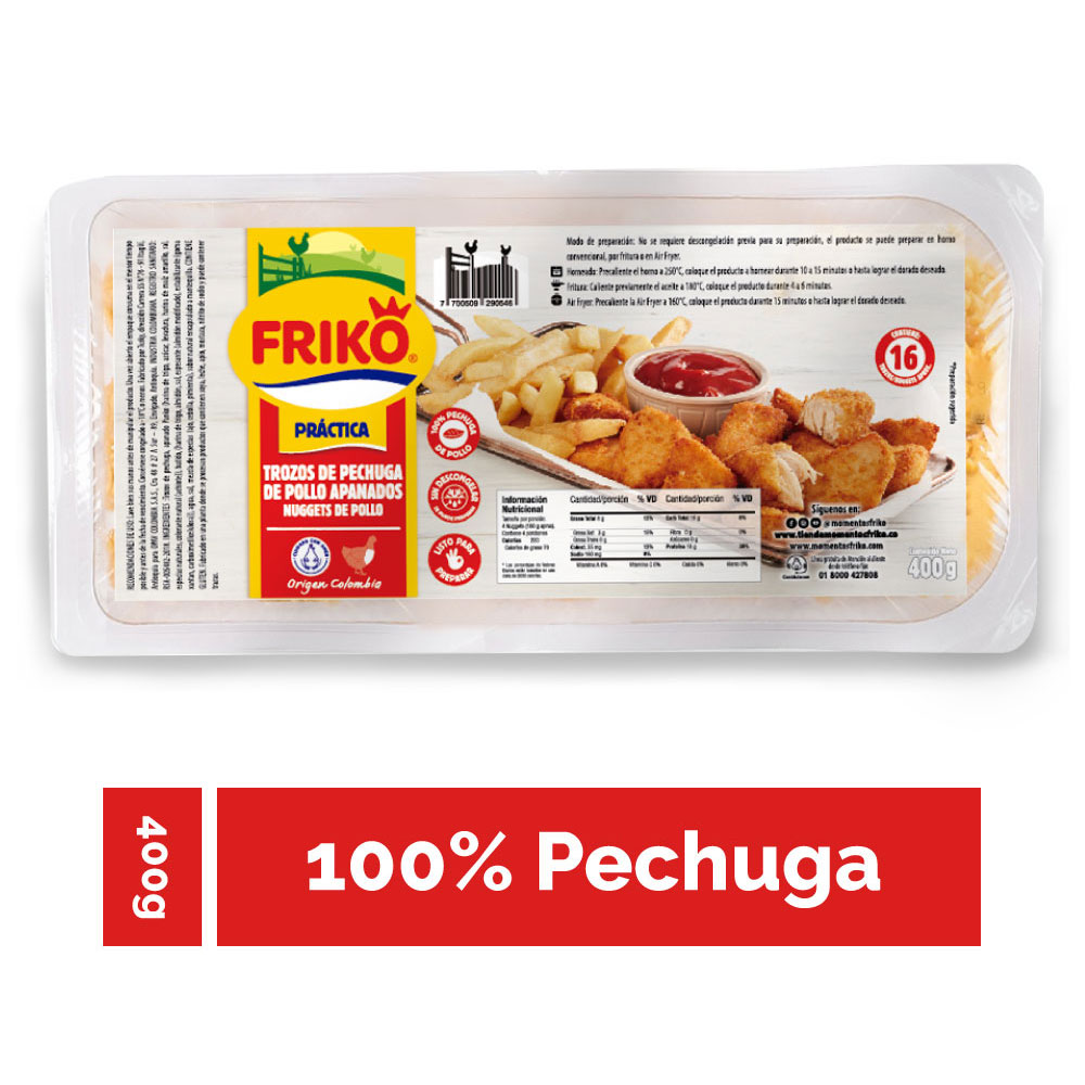 Trozos De Pechuga Apanados Friko 400Gr