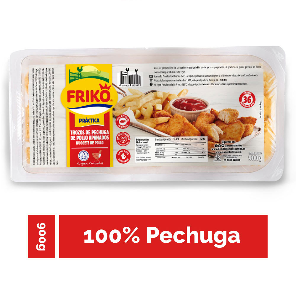 Trozos De Pechuga Apanados Friko 900Gr