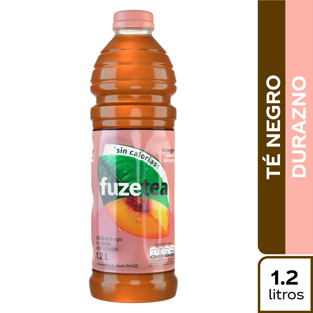 Té Liquido Fuze Tea Negro Durazno 1200Ml